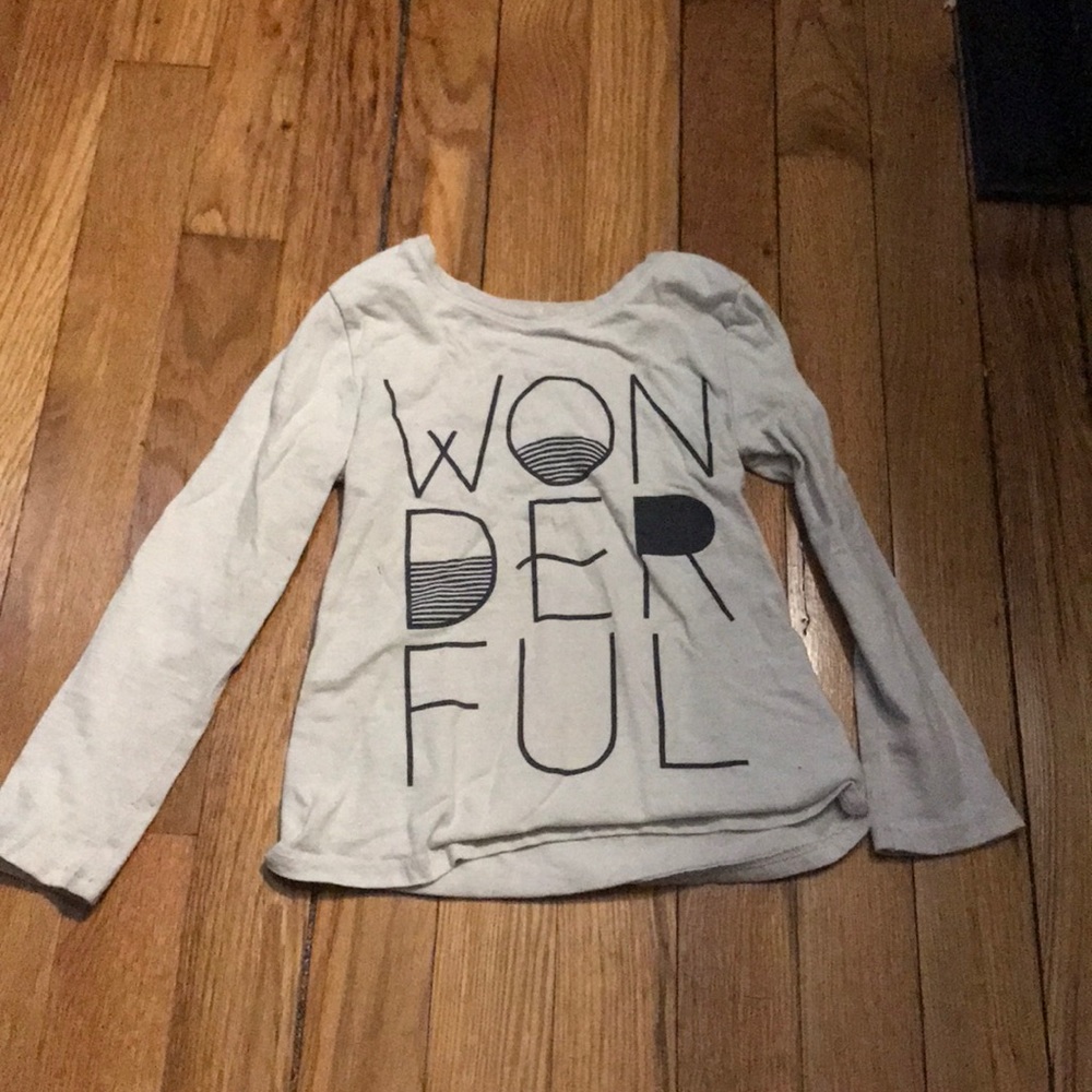 Old navy wonderful long sleeve T-shirt. 4t. Used.